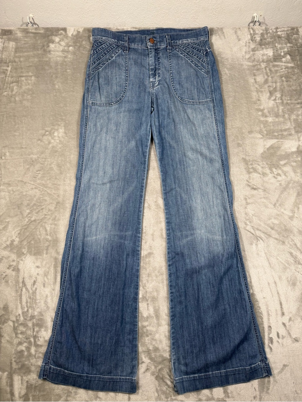 7 Seven For All Mankind Dojo Flare Bootcut Jeans Blue Med Wash Women’s 28